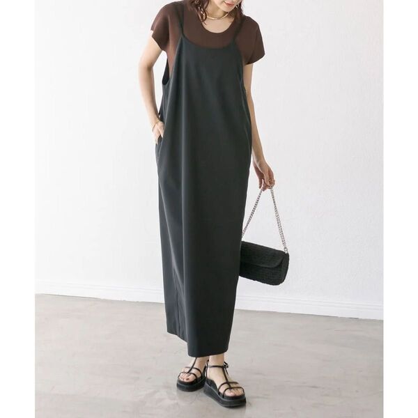 新品 RIVE DROITE(リヴドロワ) ライクリネンキャミワンピース