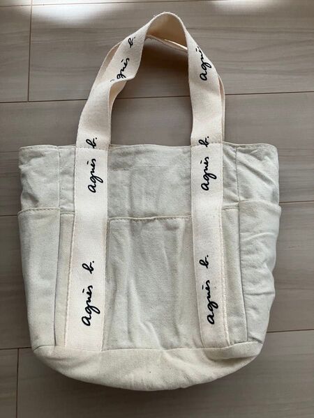 agnes b. トートバッグ キャンバス オフホワイト