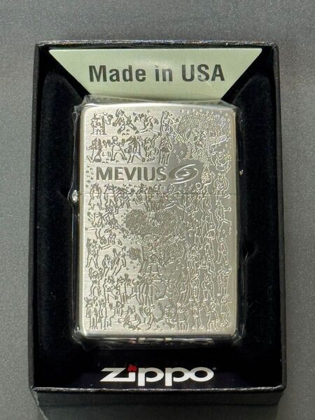 zippo メビウス with 笠原鉄平限定品 MEVIUS 2024年製両面デザイン デットストックケース 保証書