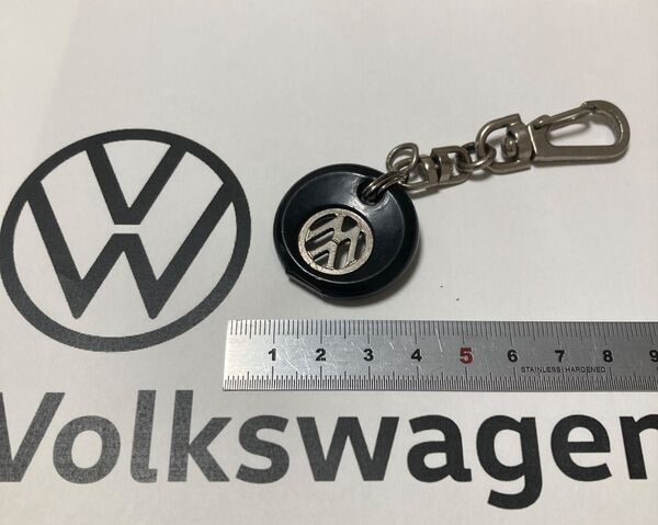 中古Volkswagen キーホルダー ブラック系 VWロゴ入り