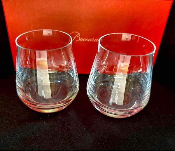 Baccarat シャトー バカラ ペア グラス ロックグラス Sサイズ クリア ほぼ未使用 2個 セット 純正箱 赤い冊子