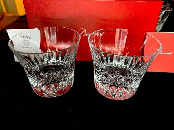 未使用 ローザ 2個セットBaccarat バカラ ペア ロックグラス 2015年 純正箱 赤いカード 付属 タンブラー エトナ