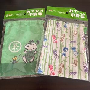 伊右衛門 サントリー おでかけ巾着 スヌーピー 2種類