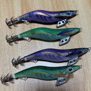 エギ 3.5号 4本 モエモエグリーン パープルシャドウ