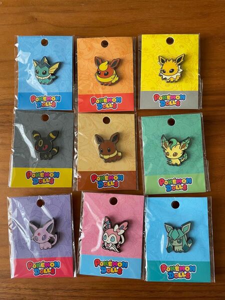 新品未開封 ポケモンドールズ ブイズ ピンズ 全9種 コンプ レア イーブイフレンズ