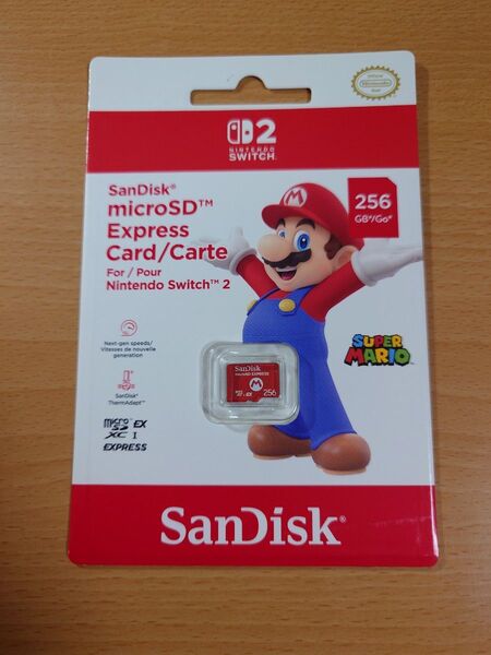 【新品未開封】Nintendo switch2 SanDisk microSD Express 256GB マイクロSDカード
