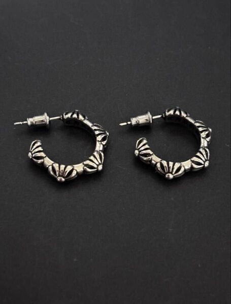 ピアス クロス スタッド フープ シルバー925 アクセサリー 両耳
