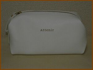 ★アテニア（Attenir）オリジナルポーチ　レザー調　ホワイト【新品】