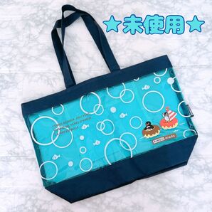 ミスタードーナツ ピングー ビニールバッグ プールバッグ 小さめサイズ 未使用 Pingu トートバッグ ミスド