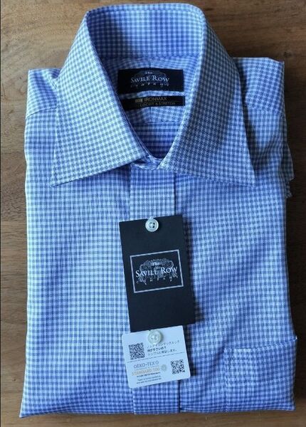 新品未使用 サビルロウSAVILE ROW ノンアイロンマックス長袖シャツ Sサイズ37-82 MAXS555 綿100