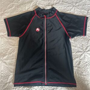 クロックス ラッシュガード 半袖 水着 前あきチャック 160