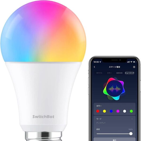 SwitchBot LED電球 スマートライト LED電球 E26 スマート電球 調光調色