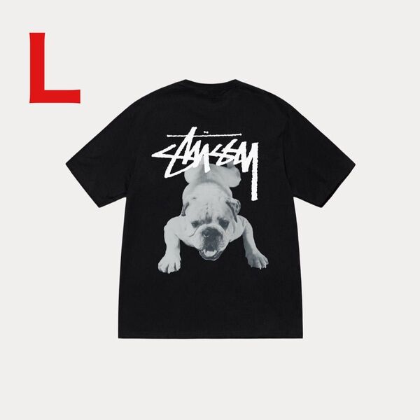 STUSSY STOCK DOG TEE BLACK L ステューシー 新品未使用