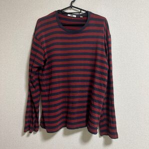 ロンT カットソー Tシャツ 長袖Tシャツ ボーダー トップス 長袖 ユニクロ UNIQLO