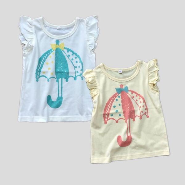 ノースリーブ カットソー 半袖Tシャツ 子供服 女の子 トップス カットソー キッズ トップス Tシャツ 女の子 キッズ 半袖T