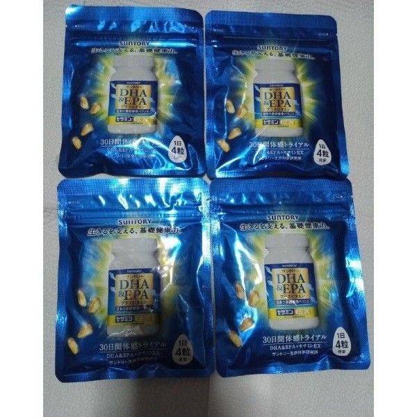 サントリー DHA&EPA+セサミンEX 30日分 120粒4袋セット