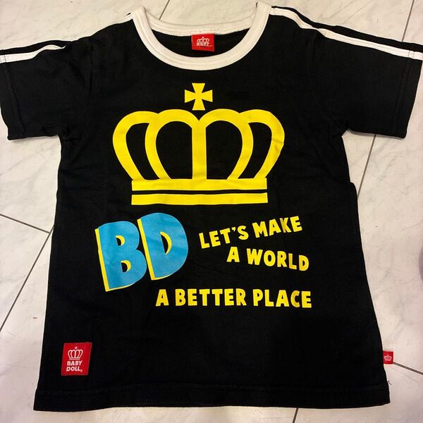 美品BABY DOLL 王冠デザイン Tシャツ 120㎝