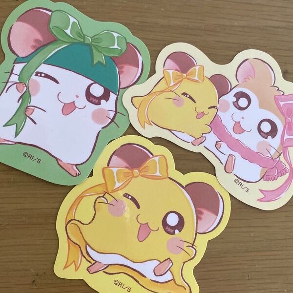 ハム太郎 マフラーちゃん ちびまるちゃん かぶるくん シール とっとこハム太郎 ステッカー