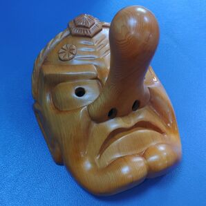 木彫り 天狗 お面