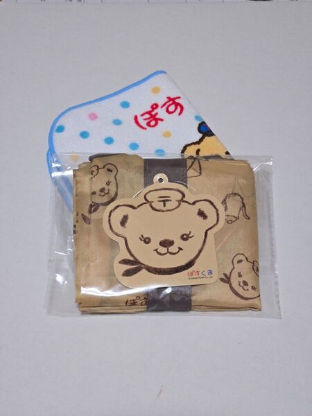 ぽすくま エコバッグ、タオルハンカチ