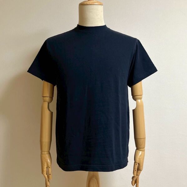 美品 LANGLITZ LEATHERS / ラングリッツレザー Tシャツ S ネイビー MADE IN U.S.A.