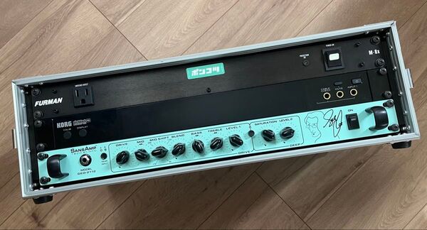 Tech21 Sansamp GED-2112 + furman m-8x + KORG pitchblack pro ケース付き