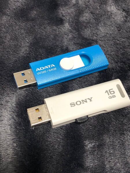 USBメモリ 2本セット 64GB 16GB