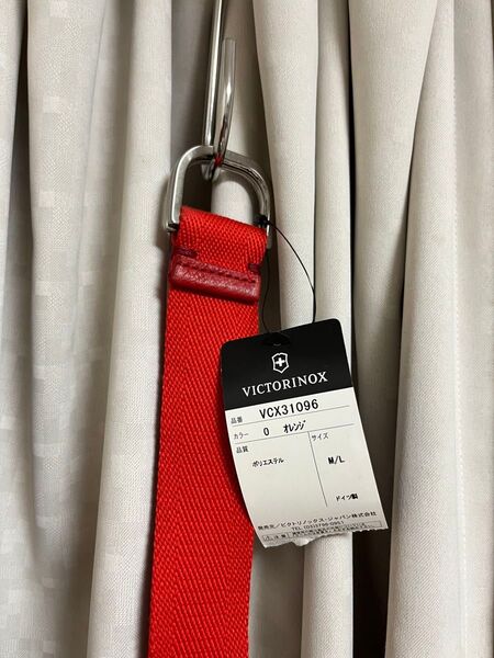 VICTORINOX ベルト レッド M/L 新品タグ付