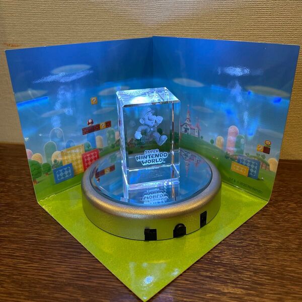 USJ限定品!ユニバ スーパーニンテンドーワールド 3D クリスタル マリオ