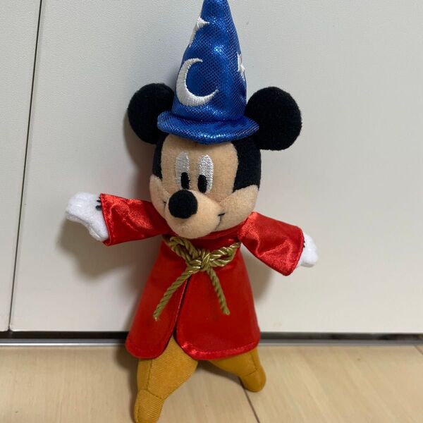 レア!ディズニーリゾート ファンタジア 魔法使いの弟子 ミッキー ぬいぐるみ ストラップ キーホルダー