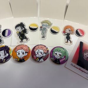 呪術廻戦 アクリルスタンド 缶バッジ アクリルカード