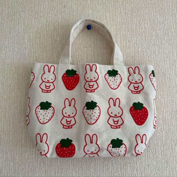 miffy ミッフィー ミニトートバッグ ランチトートバック いちご バッグ