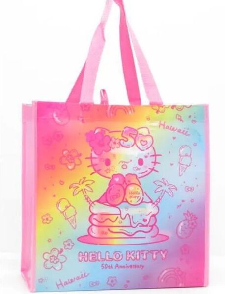ハローキティ★50周年ハワイ限定バッグ★ エコバッグ ショッピングバッグサンリオ
