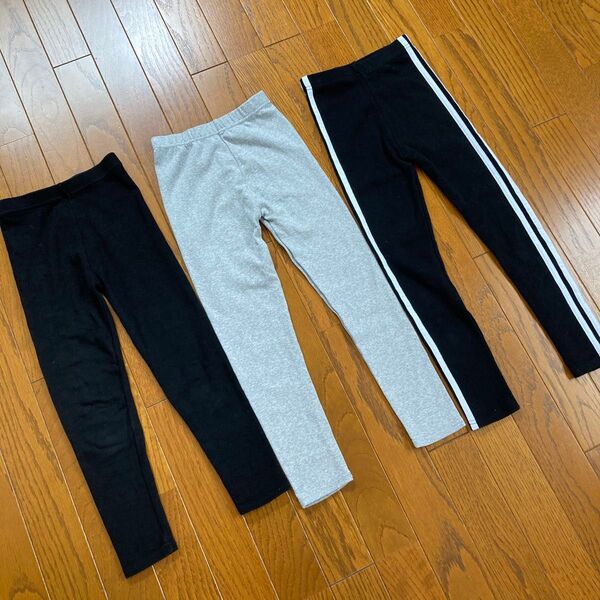 キッズ130 スパッツ レギンス 3本