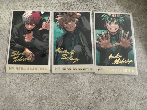 僕のヒーローアカデミア 原画展 メモリアルコレクション 箔押しカード