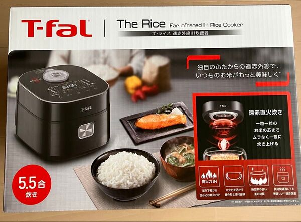 ティファール ザ・ライス 遠赤外線IH炊飯器 5.5合 RK8828J0(ブラック)