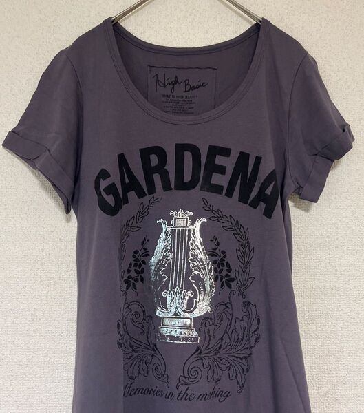 【未使用品】COMME CI COMME CA 半袖 チュニック ロングTシャツ パープル レディース Sサイズ