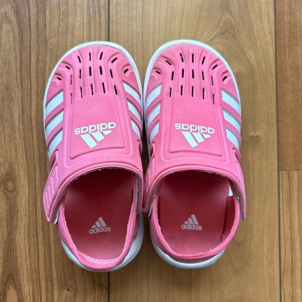 adidas 子どもサンダル ピンク16センチ