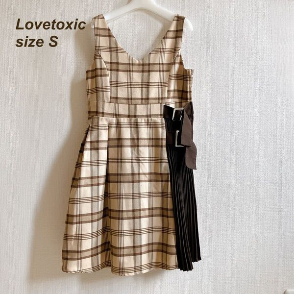 140 ラブトキシック LTXC Lovetoxic チェック柄 ジャンパースカート ジャンスカ ワンピース JS