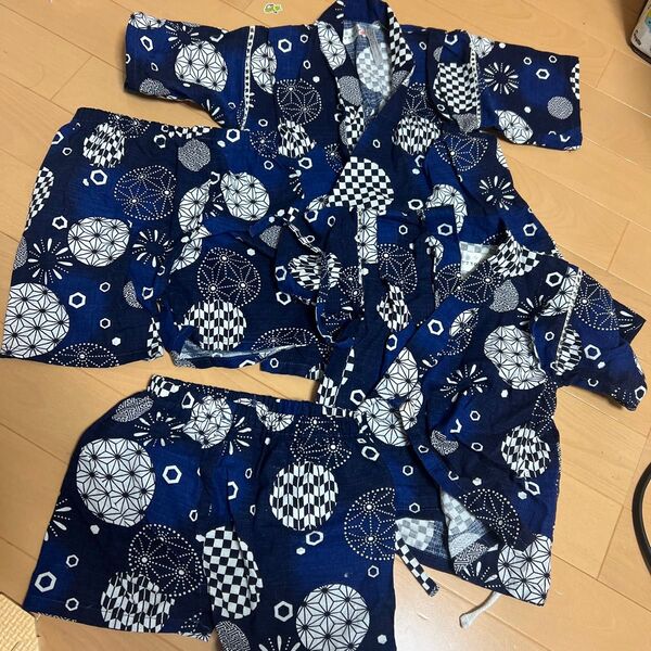 男の子 甚平 80cm 100cm 2セット