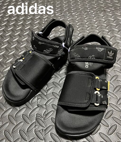 アディダス アディレッタ 4.0 サンダル 黒 日本国内正規品 25.5cm ユニセックス