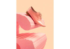  new goods unused France made repetto Repetto pa tent enamel Richelieus Charlotte shoes oxford race up ZIZI pink 36