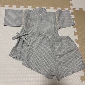 甚平 男の子 浴衣 子供 綿100 ボーイズ お祭り キッズ