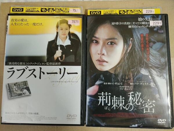 韓国映画 DVD 荊棘の秘密 ラブストーリー ソン・イェジン 2本セット レンタル落ち 動作確認済み