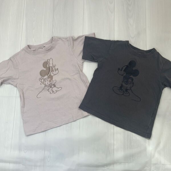 グローバルワーク Tシャツ 半袖 カットソー トップス キッズ ディズニー ミッキー ミニー 120 110