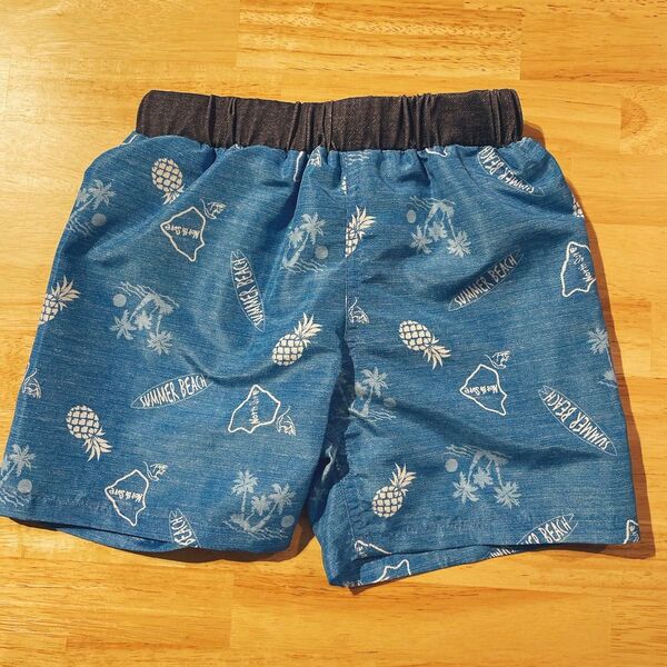 新品☆水着 100cm 海パン サーフパンツ パイナップル 男の子 キッズ スイムウェア
