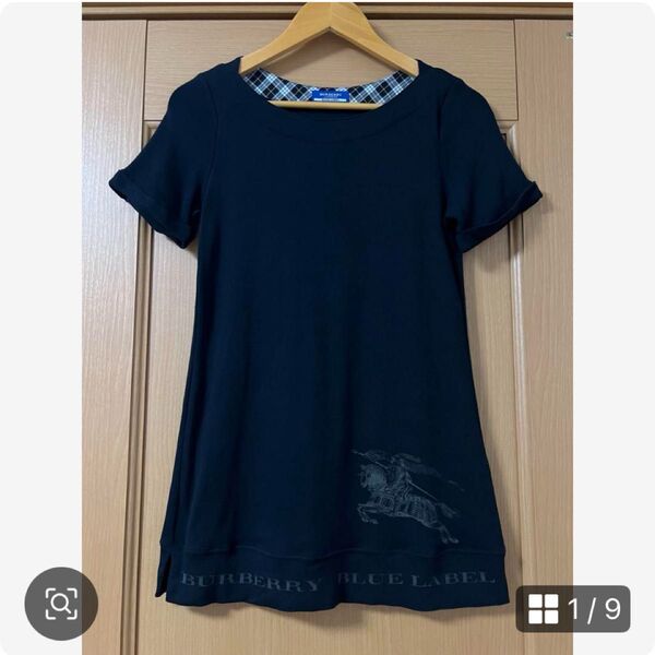 バーバリーブルーレーベル 半袖 チュニック カットソー38サイズ M