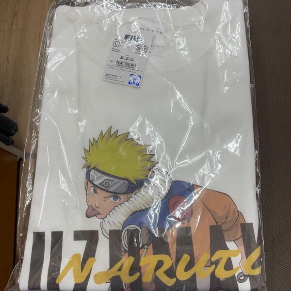 NARUTO Tシャツ ホワイト ナルト アニメTシャツ うずまきナルト Lサイズ ホワイト