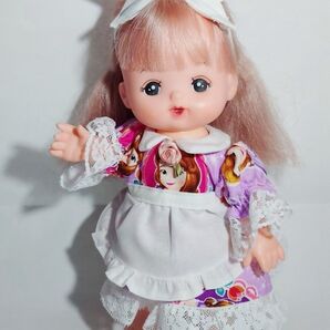 リボン エプロン風ワンピース セット (メルちゃん)