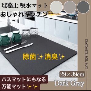 水切りマット 珪藻土マット 吸水 瞬間吸水 一人暮らし 新生活 結婚 キッチンマット 北欧 珪藻土 おしゃれキッチン 除菌 消臭
